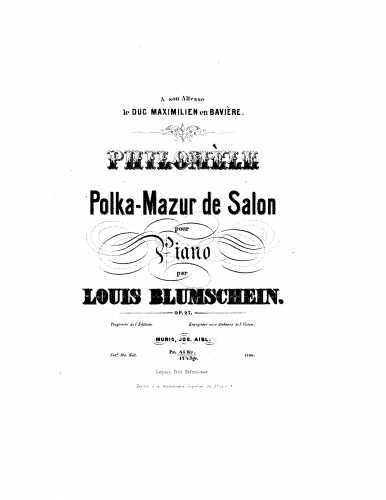 Blumschein - Philomèle, Op. 27 - Score