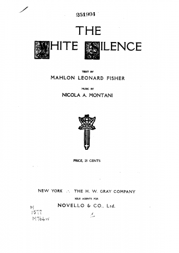 Montani - White Silence - Score