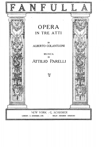 Parelli - Fanfulla - Vocal Score - Score