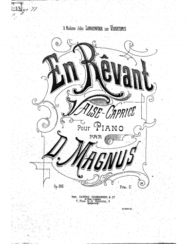 Magnus - En rêvant - Piano Score - Score