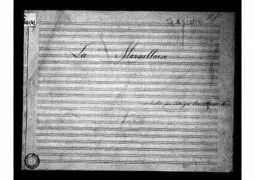 Rauchenecker - La Marseillaise - Score