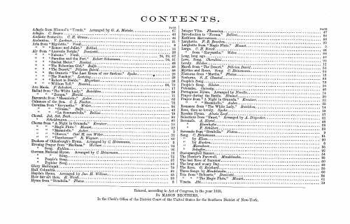 Mason - Recreations for the Cabinet Organ, Harmonium and Melodeon - Score