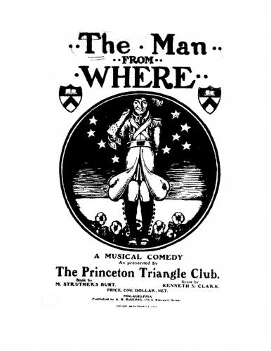 Clark - The Man from Where - Vocal Score Selections - Score