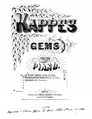 Kappes - Une fleur d'amour - Score