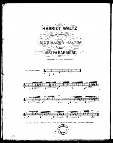 Barbiere - Harriet Waltz - Score