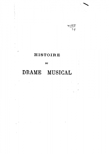 Schuré - Histoire du Drame Musical - Complete Book