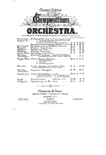 Harrison - Widdicome Fair - Score