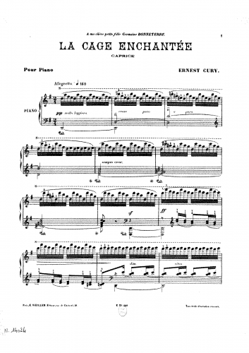 Cury - La cage enchantée - Score