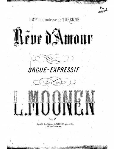 Moonen - Rêve d'amour - Score