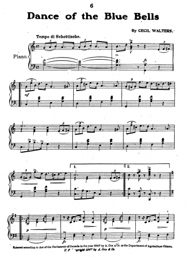 Walters - Dance of the Blue Bells - Score