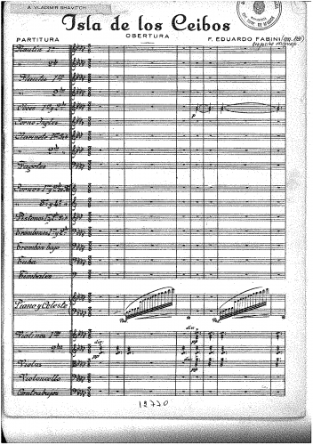 Fabini - La isla de los Ceibos - Score