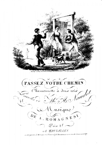 Romagnesi - Passez votre chemin - Vocal Score - Score