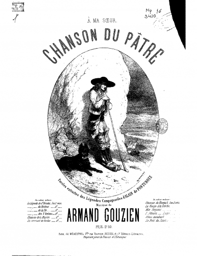 Gouzien - Chanson de pâtre - Score