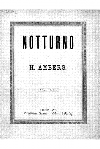 Amberg - Notturno - Score