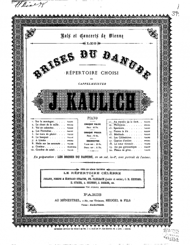 Kaulich - In der Waldmühle - Piano Score - Score