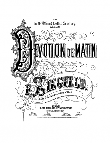 Ziegfeld - Devotion de matin - Score