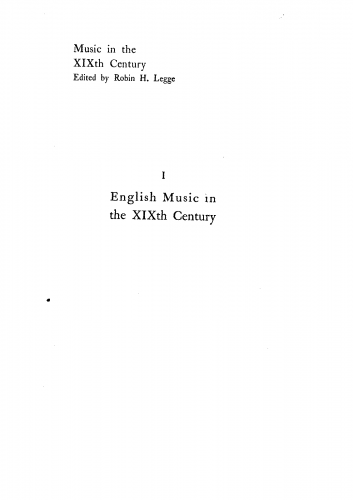 Fuller-Maitland - English Music in the 19th Century - Complete Book