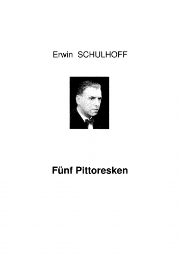 Schulhoff - Fünf Pittoresken - Score