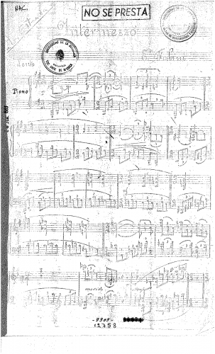 Fabini - Intermezzo - Score