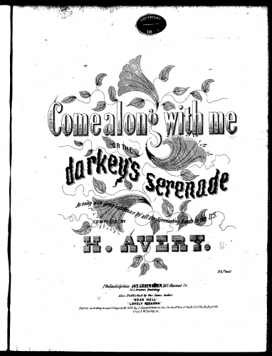 Avery - Come Along With Me - Score