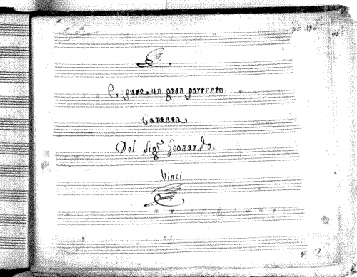 Vinci - È pure un gran portento - Score