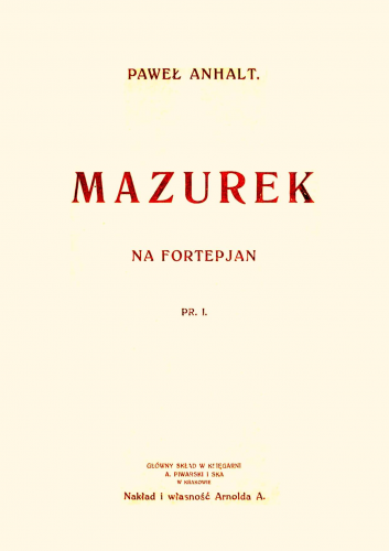 Anhalt - Mazurek - Score