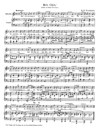 Procházka - Mein Glück - Score