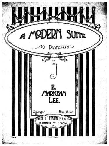 Lee - A Modern Suite - Score