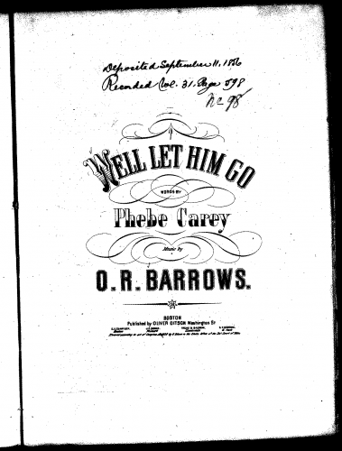 Barrows - Well, Let Him Go - Score