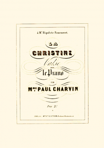 Charvin - La Christine - Score