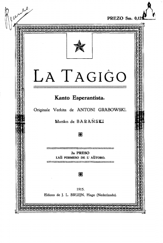 Baranski - La Tagigo - Score