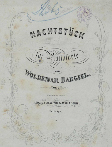 Bargiel - Nachtstück - Score