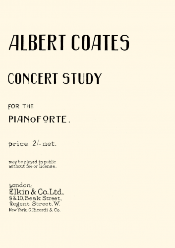 Coates - Concert Study - Score