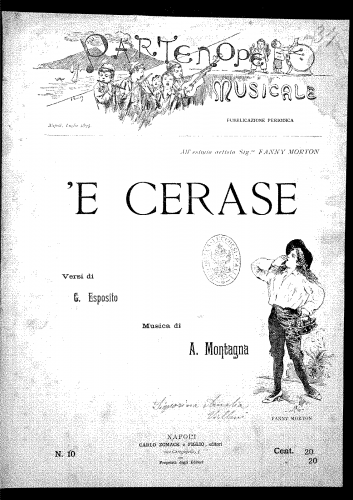 Montagna - 'E cerase - Score