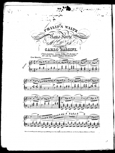 Bassini - Philip's Waltz - Score