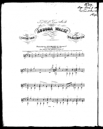 Bateman - Aurora Waltz - Score