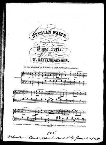 Battenhaussen - Styrian Waltz - Score