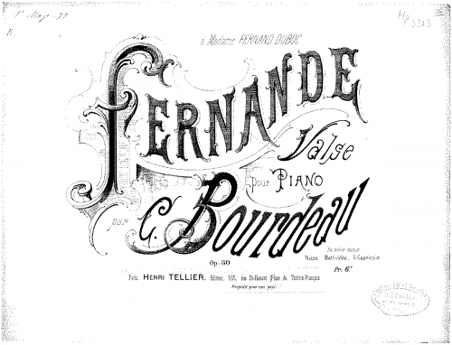 Bourdeau - Fernande - Score