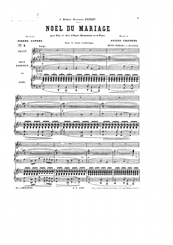 Choudens - Noël du Mariage - Score