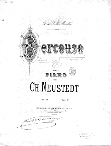 Neustedt - Berceuse - Score