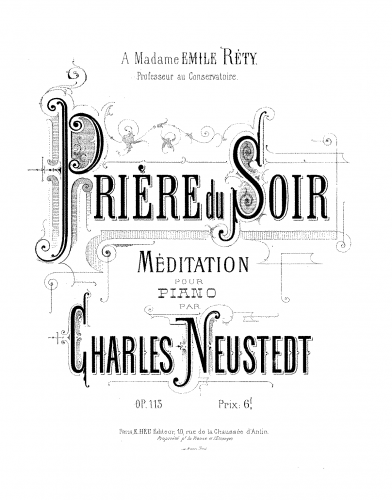 Neustedt - Prière du soir - Score