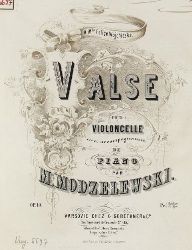 Modzelewski - Valse - Scores and Parts