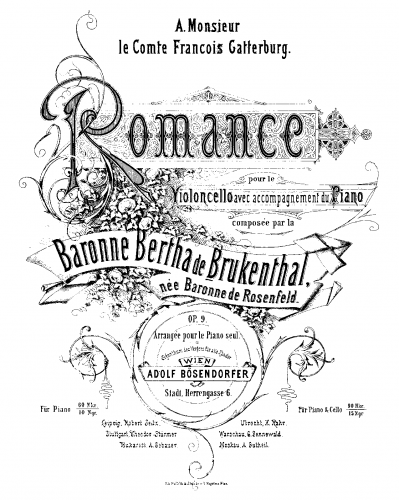 Brukenthal - Romance - Scores and Parts