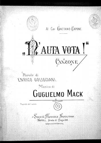 Mack - N'auta vota! - Score