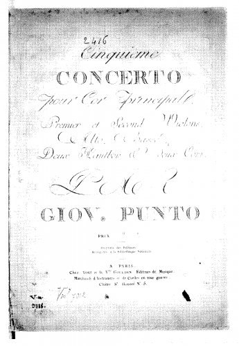 Punto - Horn Concerto No. 5