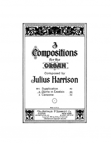 Harrison - 3 Compositions for the Organ - 2. Gloria in excelsis