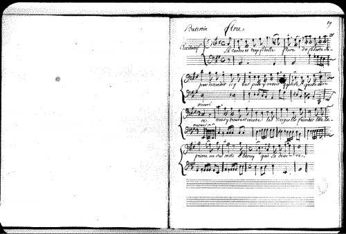 Stuck - Flore, cantate française - For Double Bass - Score