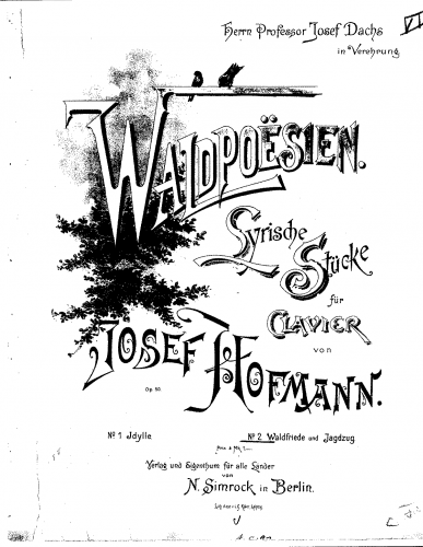 Hofmann - WaldPoesien - Score