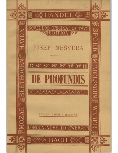 Nevera - Psalm 129, Op. 49 - Vocal Score - Score