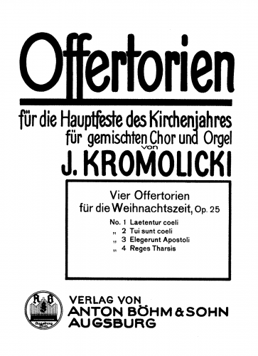 Kromolicki - 4 Offertorien - Score